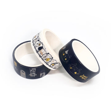 Washi Tapes Pets B&W – Linha Best Friends